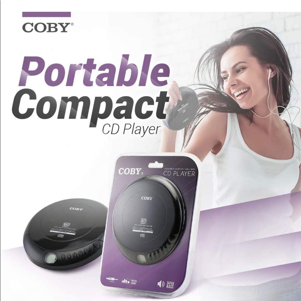 Coby Portable Compact CD Player - Brand new with original packaging!💜
